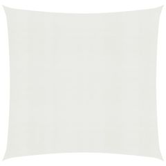 Sunshade Sail 160 g/sq. m White 7x7 m HDPE