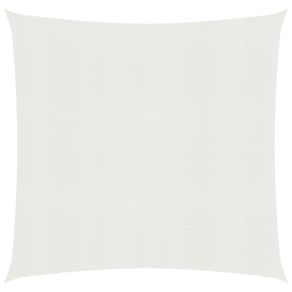 Sunshade Sail 160 g/sq. m White 7x7 m HDPE