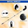 Gutter Cleaning Tools Kit 4M Telescopic Gutter Cleaner Roof with Adjustable Angle Pole Gutter Brush Scoop Roof Cleaning Equipment for Removing Leaves Debris from Gardens Ditches Villas Town Houses Image 3