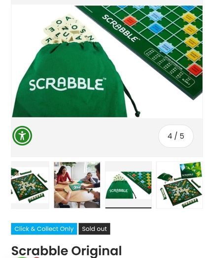 Scrabble Orginal Board Game - RRP - 29.99