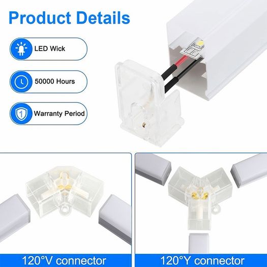 Hexagon led lights 8pcs