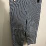 Fabulous Stretch Denim Striped Jean Shorts Size 8! Image 2