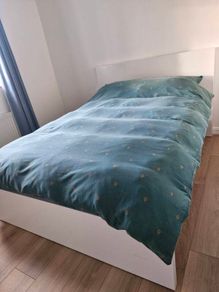 Malm double bed