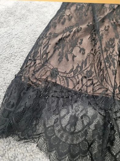 NWT Tia Black Lace Sequin Dress EU 44 UK 18