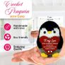 Handmade Crochet Penguin Gift Cute Romantic Present for Him or Her, Boyfriend, Girlfriend, Husband, Wife I Love You Anniversary, Birthday, Wedding, or Easter Gift for Couples Image 3
