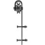Sliding door kit  Barn Door Hardware Kit Barn Door Kit 10 FT Carbon Steel for Double Doors Image 4