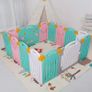 UANLAUO Foldable Baby Playpen Safety Play Yard for Toddler, Kids Activity Centre Indoor or Outdoor (14 Panel Multi) Image 6