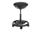 Ergonomic high quality  work stool height adjustable office stool, ergonomic work stool, wheelchair stool, swivel chair on wheels, extra large seat, 10 inclination, height adjustable, study, office, thick upholstery, black