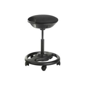 Ergonomic high quality  work stool height adjustable office stool, ergonomic work stool, wheelchair stool, swivel chair on wheels, extra large seat, 10 inclination, height adjustable, study, office, thick upholstery, black