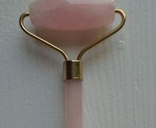 Rose Quartz Facial Roller, Crystal healing Beauty tools,Rose Quartz, New