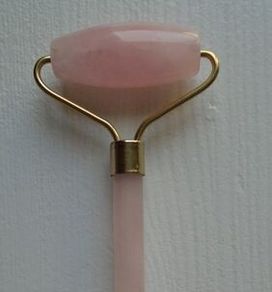 Rose Quartz Facial Roller, Crystal healing Beauty tools,Rose Quartz, New