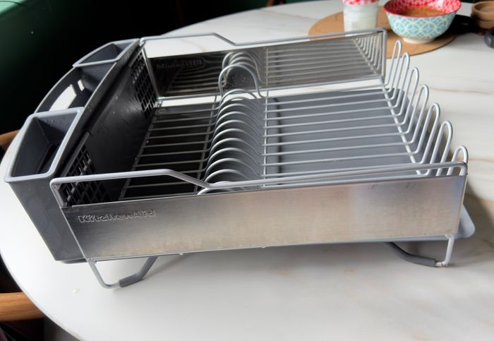 KitchenAid Full Size Dish Rack, Stainless Steel, Light Grey