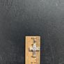 Solid silver crystal cross Image 4