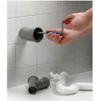 Meister pipe cleaning shaft 6 mm x 5Mtr - Flexible spiral with claw