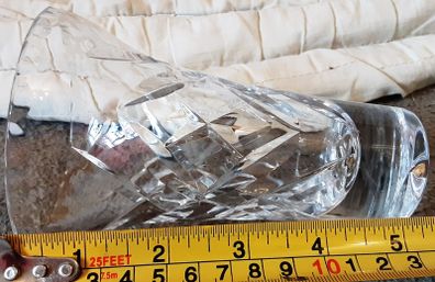 very rare ROYAL DOULTON crystal vase