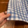 Large Red & Blue Plaid Oilcloth Roll Lot  Approx. 75m Image 6