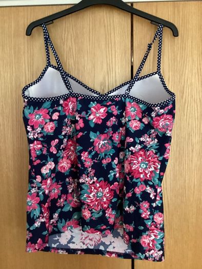 Floral Tankini Top with 2 Sets of Matching Bottoms - New