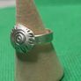 Hand made sterling silver Celtic swirl ring. Size L Image 3