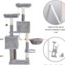 Cat Tree, 147 cm cat tower, Multi-Leve cat condo MULTIPLE COLOURS (FREE POSTAGE) Image 8