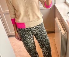 Leopard jeans