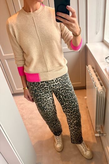 Leopard jeans