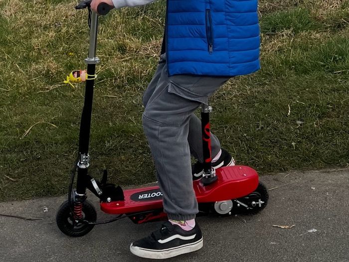 kids electric scooter x2 red