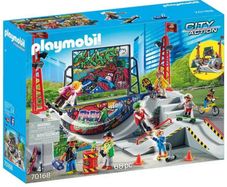 Skate park playmobil toy gift skateboard