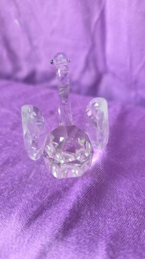 Crystal swan ornament