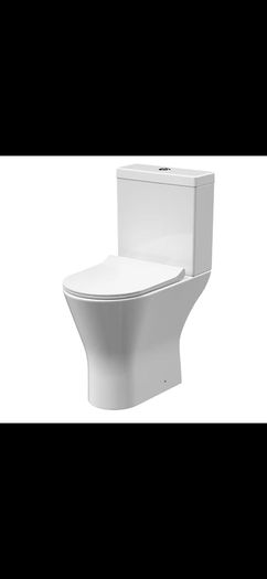 Freya open back comfort height WC soft close seat