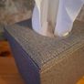 New, Mid Grey Vinal Tissue Box 13cm x 15cm x 13cm Image 4