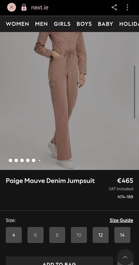 PAIGE Green Boiler Suit Denim Jumpsuit