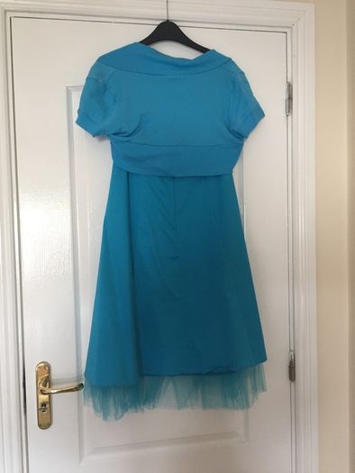 Blue Dress and Cardigan