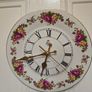 Royal Imperial Bone China Plate Clock Image 2