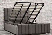 New Ottoman Storage Panel Plush Velvet Upholstered Bed Frame Double &amp; King Size