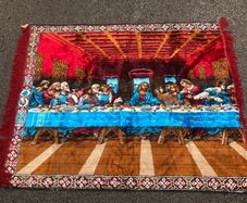 Lord supper Persian handmade rug