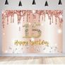 Rose Gold 15th Party Decorations set and Backdrop Banner Image 4