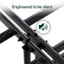 King Size Bed frame - 5ft (150 x 200 cm) - 14'' Height - Folding Bed with Storage Space Underneath - Great for Guest - Zero Assembly - Black Image 6