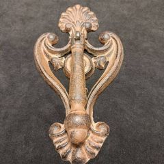 Vintage NICE  8 1/4 x 4 7/16 Large Cast Iron Door Knocker No Cracks