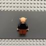 lego Harry Potter hp118 Goblin minifigure- Black Jacket, Reddish Brown Legs Image 2