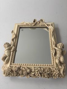 Small Cream Mirror