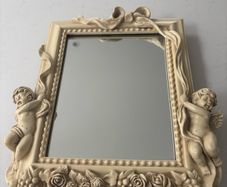 Small Cream Mirror