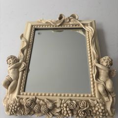 Small Cream Mirror