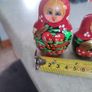 Matryoshka doll "Ladybug Red" Hand Painted Russian Dolls set of 4 Image 5
