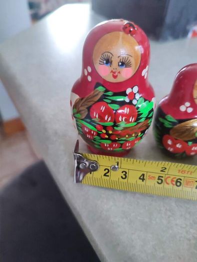 Matryoshka doll "Ladybug Red" Hand Painted Russian Dolls set of 4