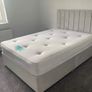New 4'6" double grey divan bed and mattress Image 6