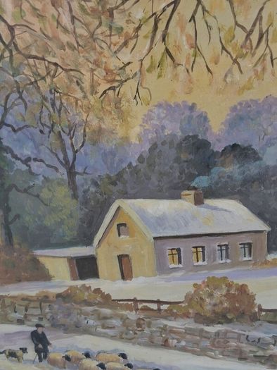 2 X Tom Mc Assey Oil On Board Original Irish Paintings