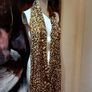 Gold Leopard Print Scarf\ Shawl Image 3