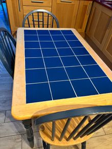 Tiled kitchen table with 4 chairs