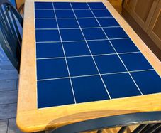 Tiled kitchen table with 4 chairs