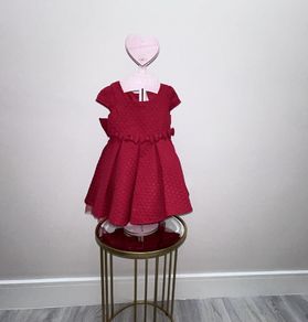 Cute Baby Girls Red Dress from Dunnes Stores. Age 9-12 months / EU 74cm